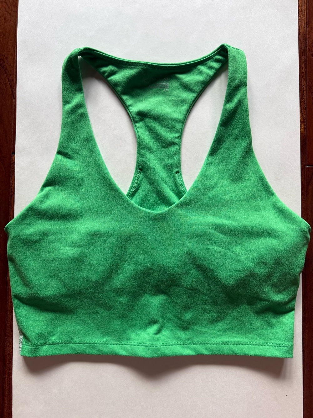 aerie Bright Green Racerback Seamless Sports Bralette